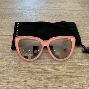 Quay Pink Cat Eye Sunglasses
